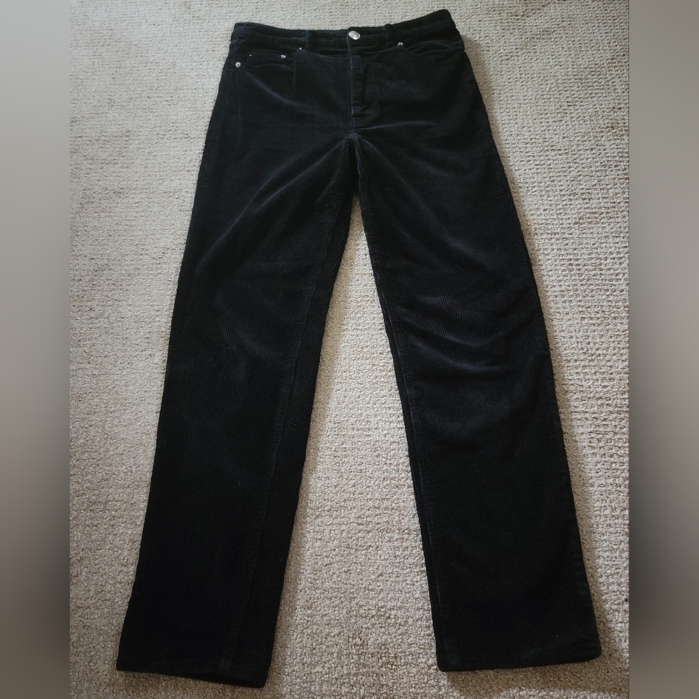 Divided Black Corduroy Straight Leg Jeans - Picture 2 of 9